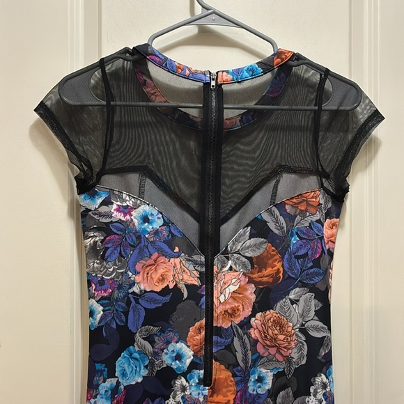 Floral & Mesh Dress size Small - Picture 5 of 6